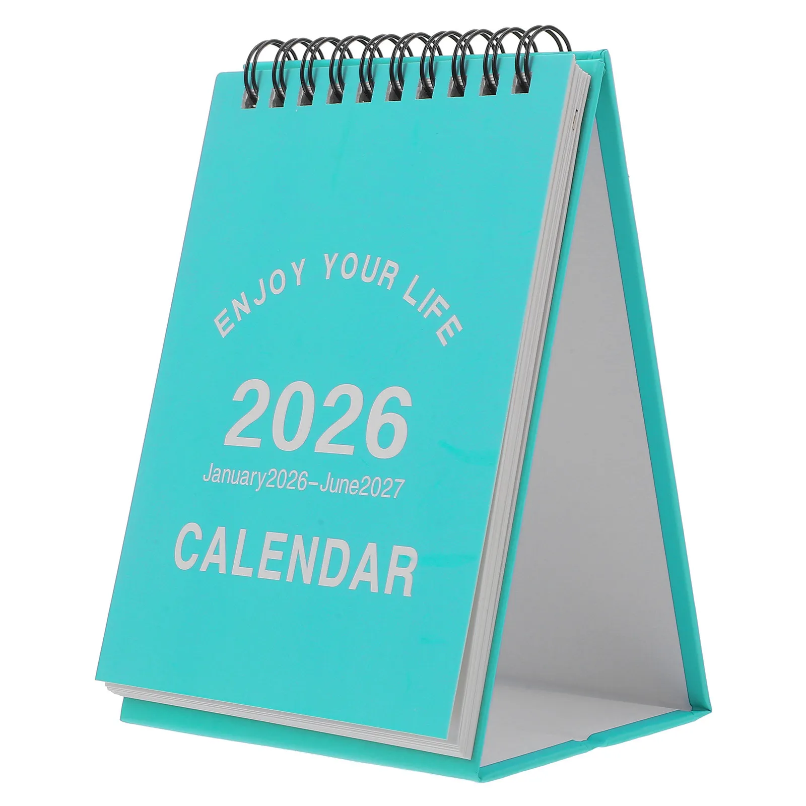 

Мини-календарь на 18 месяцев 2026-2027, черный, компактный, настольный, для офиса, школы, личного использования, настольный планировщик-подставка