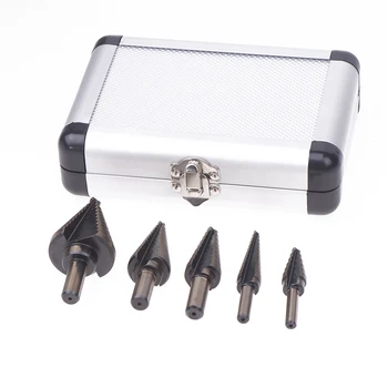 5 Stück Kobalt Mehrfach loch 50 Größen Stufen bohrwerk zeuge Aluminium gehäuse Metall bohr werkzeug für Metall Holz Stufen kegel bohrer