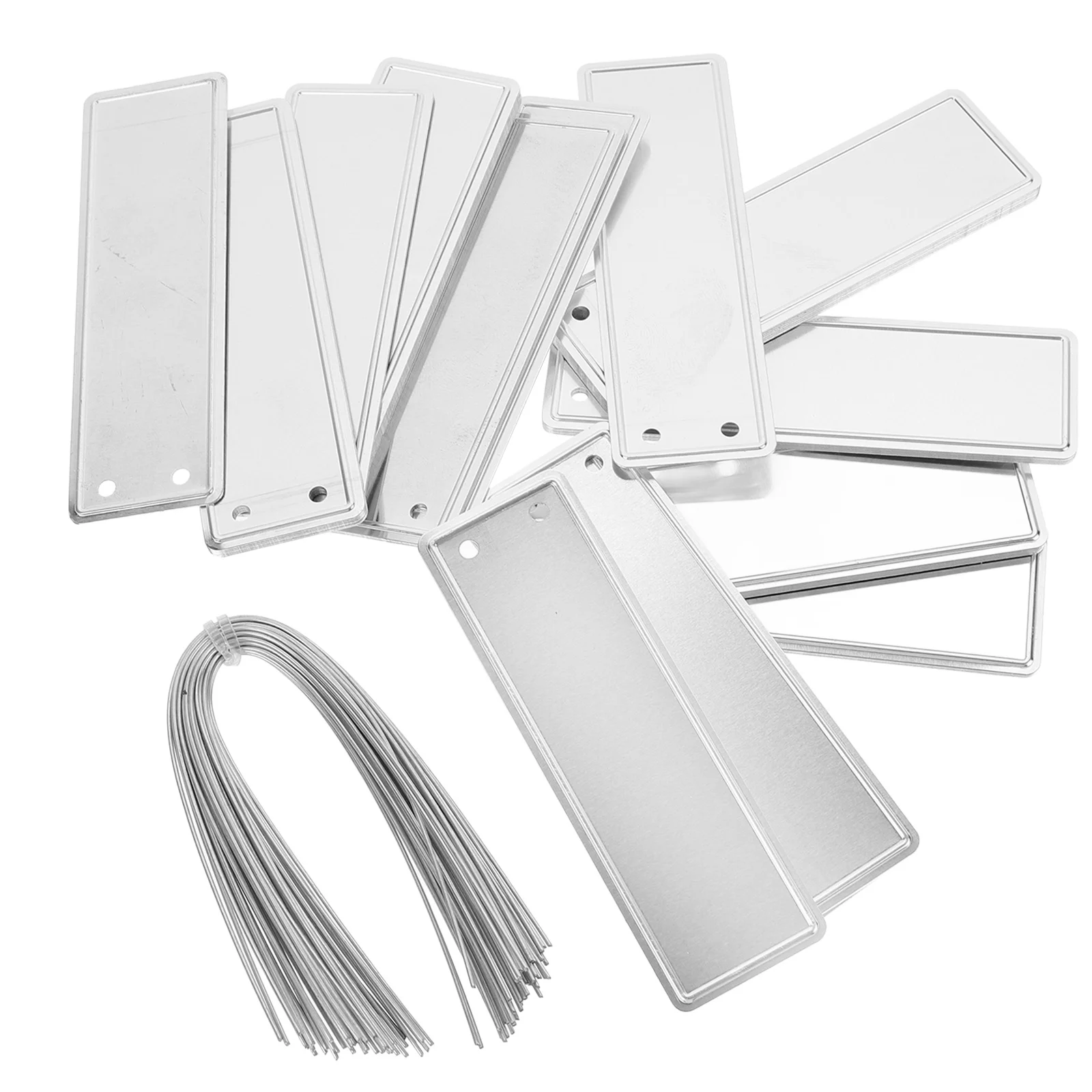 

50Pcs Aluminum Plant Labels Lightweight Portable Metal Tags for Gardens Pots Aluminum Plant Tags Nursery Garden Labels