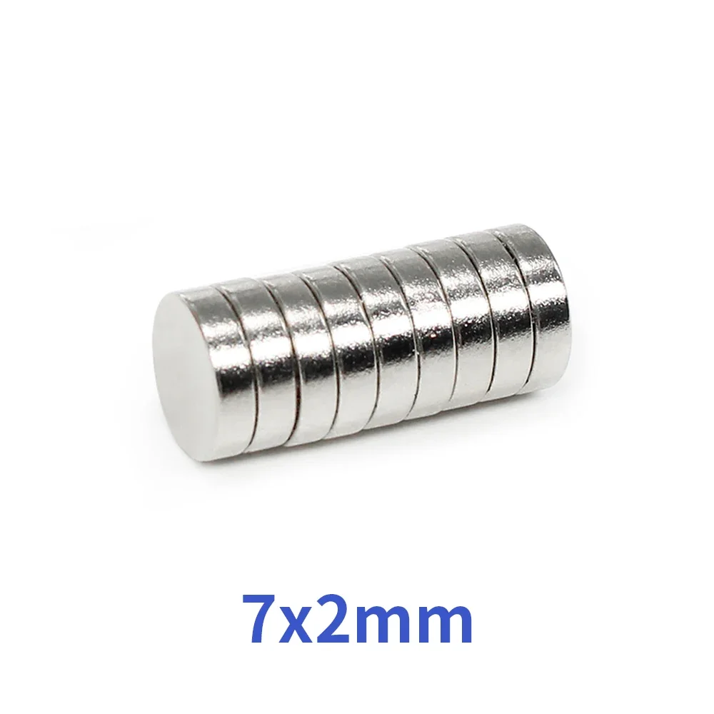 7*2mm Round Magnets 7*2mm Strong Powerful Magnetic for Fridge,DIY,Building,Scientific,Craft,Education