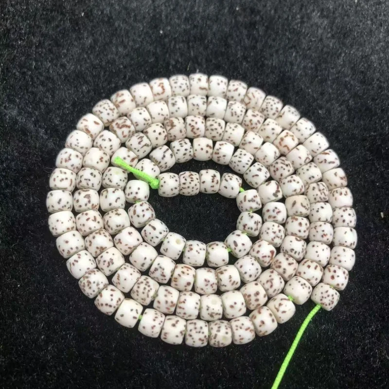 Hainan Bead Bracelet With 5X6Mm , High-Density, Dry-Polished, Oily, Large Moon Bodhi, 108 Beads