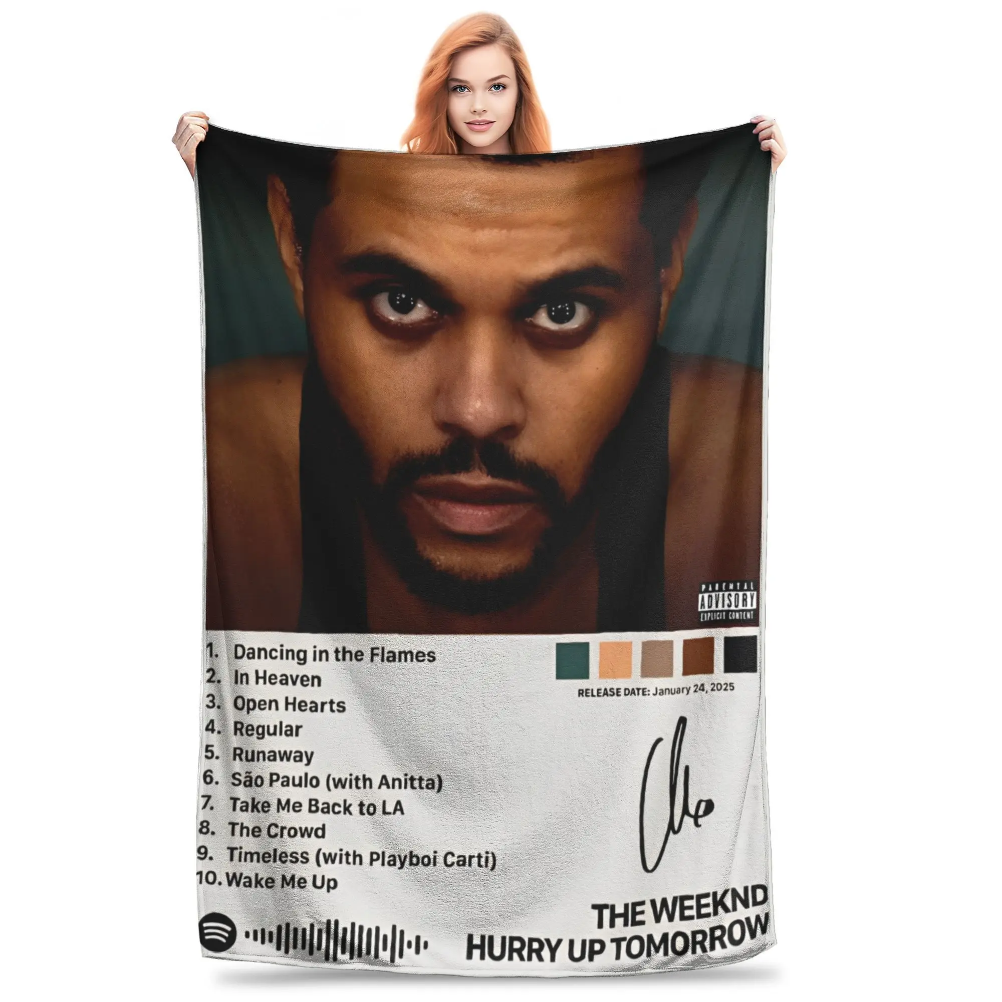 The Weeknds 2025 dépêchez-vous demain couvertures en laine couverture drôle pour lit canapé canapé 150*125 cm couvre-lit