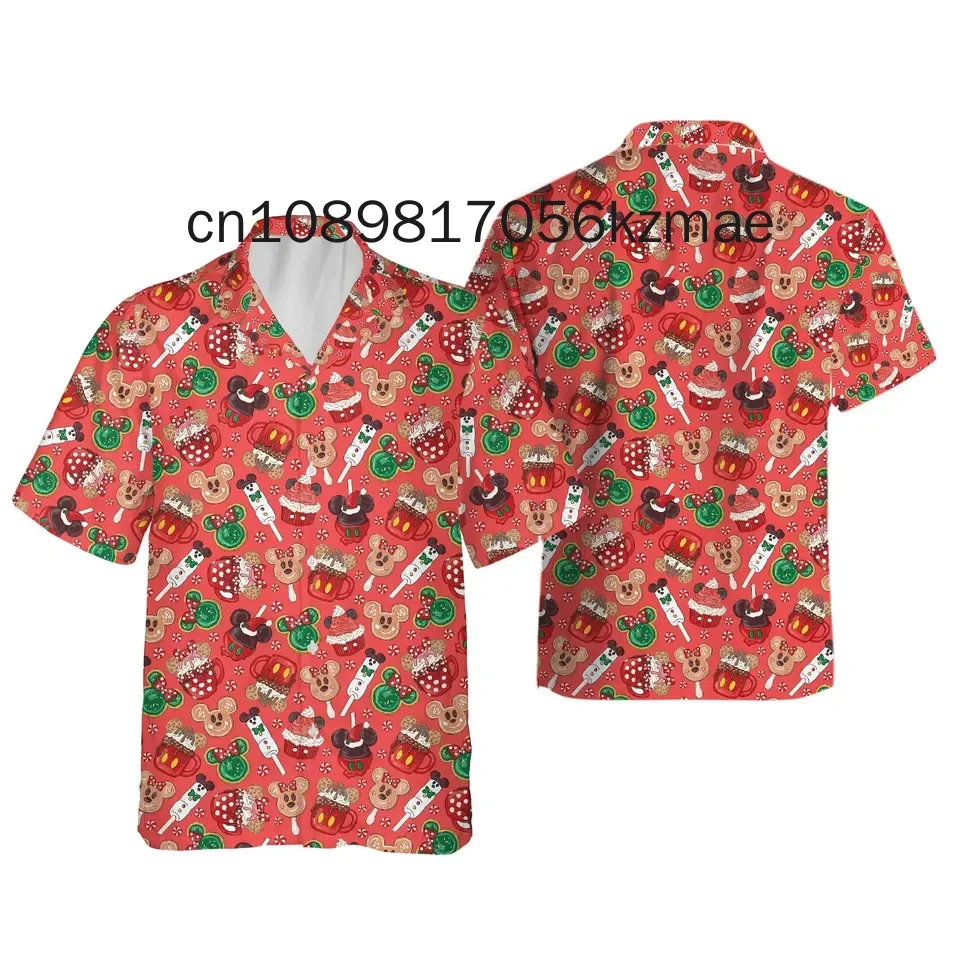 Mickey Mouse And Friends Disney Christmas Hawaiian Shirt Casual Beach Shirts Mickey's Very Merry Christmas Party Hawaiian Shirt