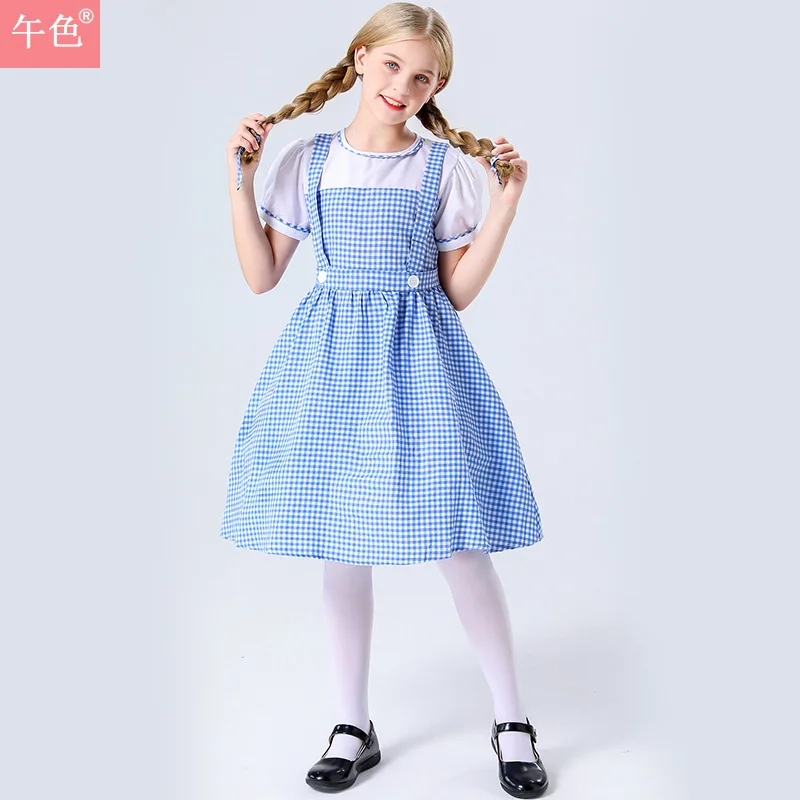 The Wizard of Oz, Dorothy Alice, Princess Dress, Family Dress, Maid Dress, Maid Dress, Children's Day Stage Performance Dress