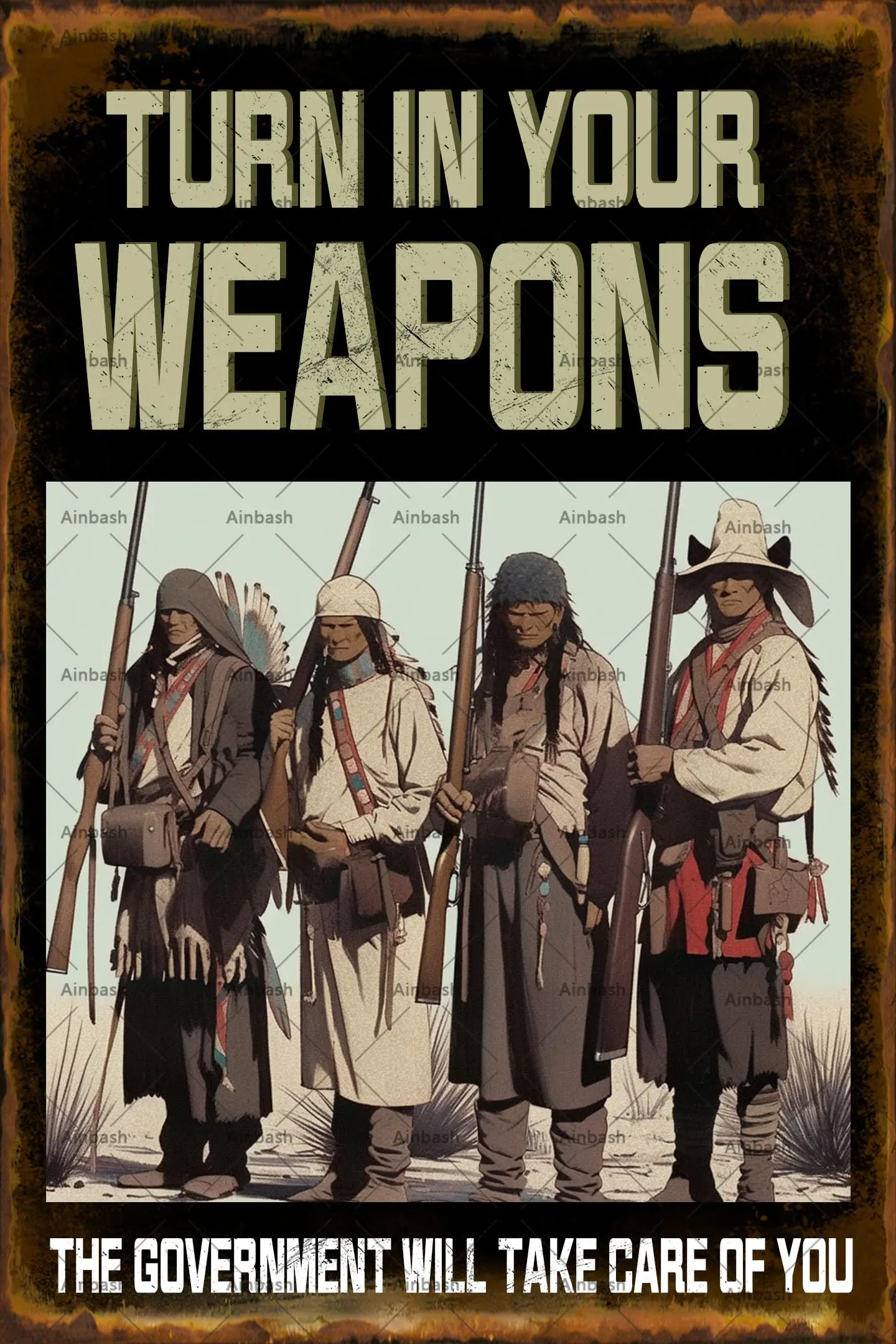 مضحك معدن القصدير علامات تحول في أسلحةك خمر ديكور جدار ديكور رجل الكهف المرآب المطبخ غرفة نوم اللوحات #1