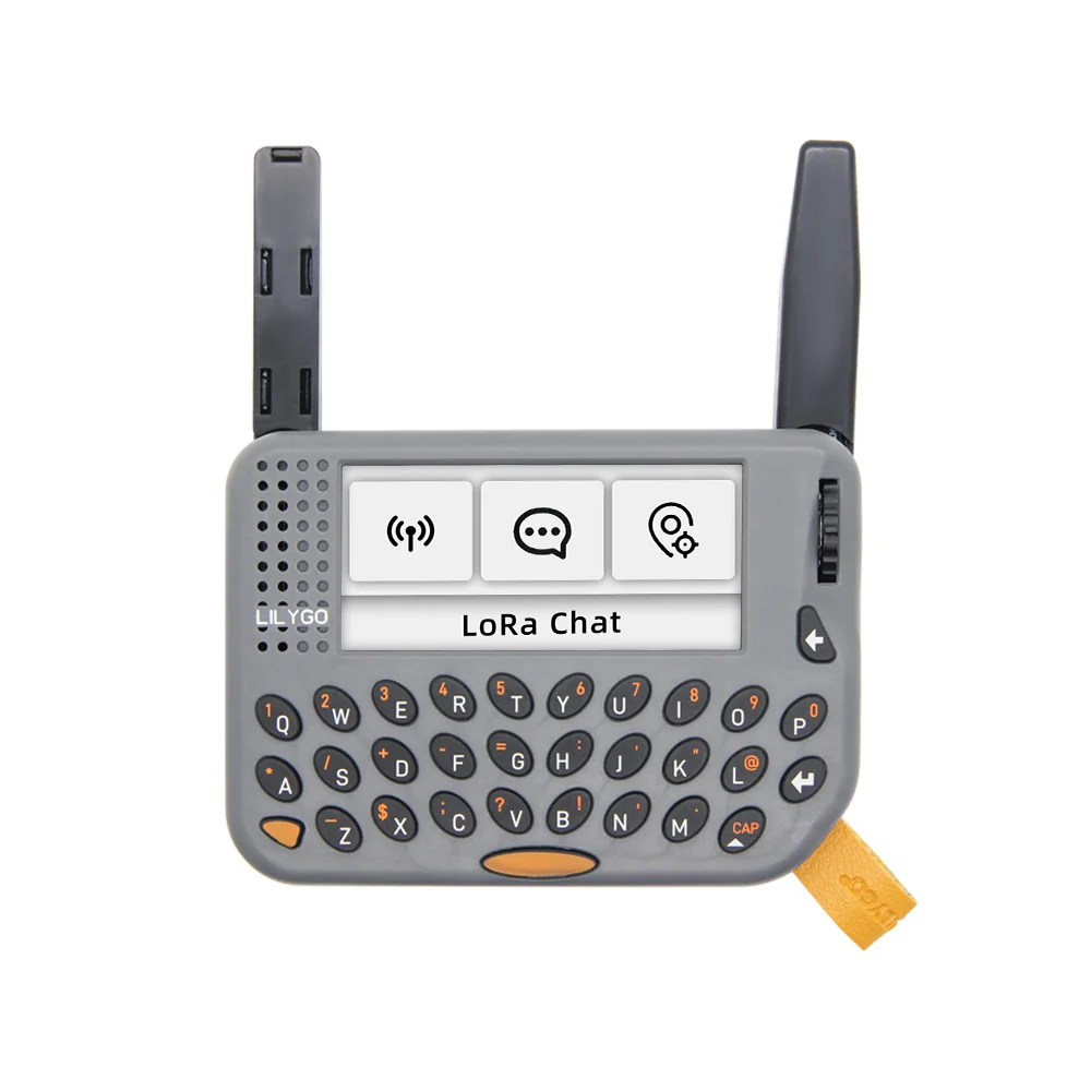 ليليجو ® جهاز iot المحمول T-LoRa ESP32-S3، شاشة 2.33 بوصة، لوحة مفاتيح QWERTY، NFC/RFID GPS، إصدار SX1262 LoRa