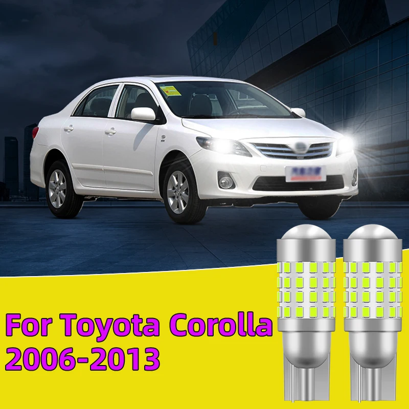 

2PCS For Toyota Corolla 2006-2013 Clearance Light side marker position Signal Lamp width light 12V24V Car Led Traffic Bulb White