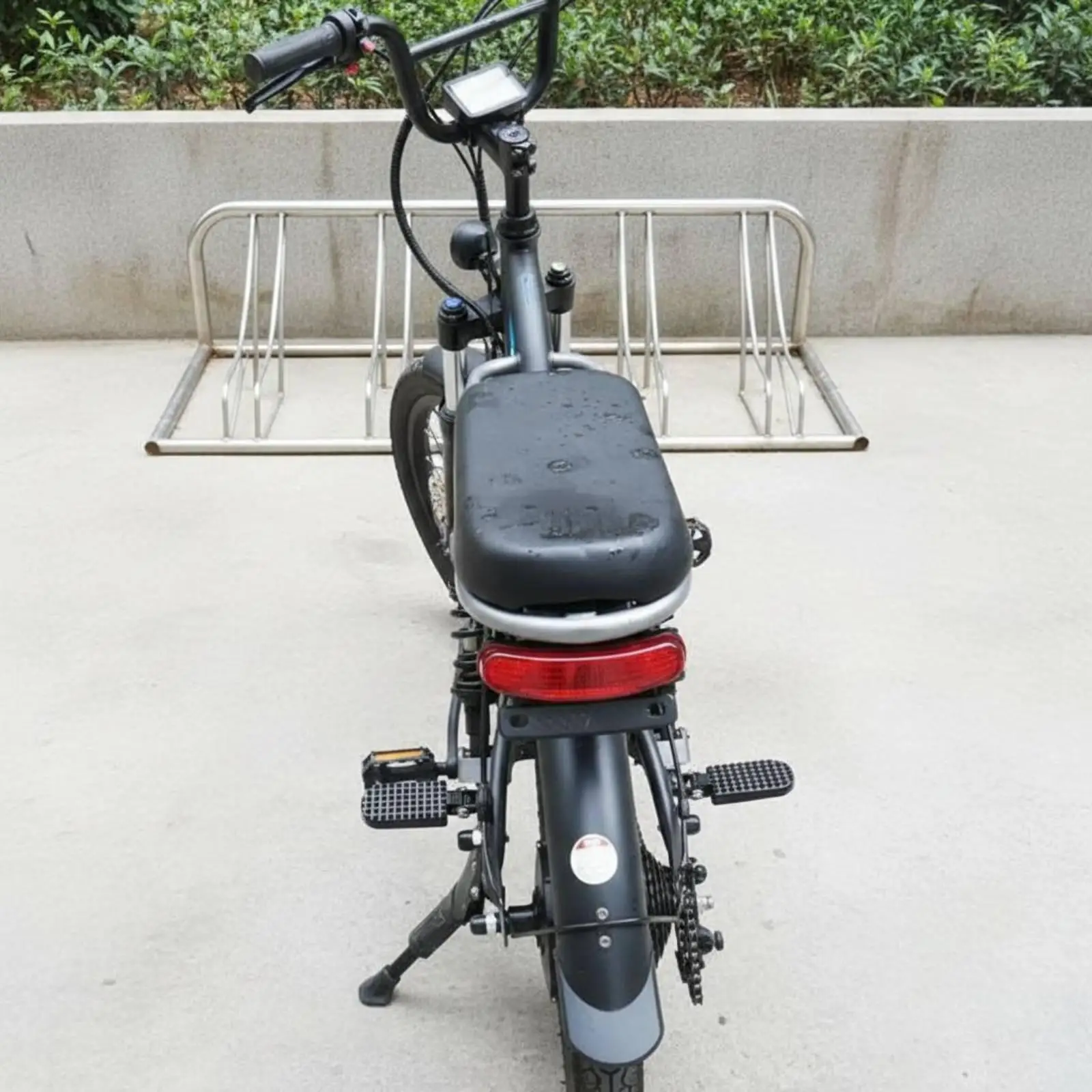 Rear Seat Bicycle Footrest Folding Aluminum Alloy Anti Slip Pedal Accessory for Electric Handbike 