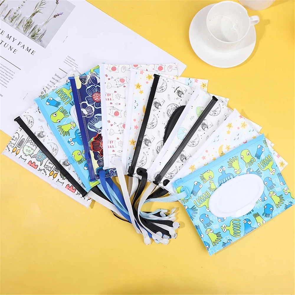 1PC Fashion Reusable EVA Cleaning Wipes Case Wipes Container Wet Wipes Bag Baby Wet Wipes Box