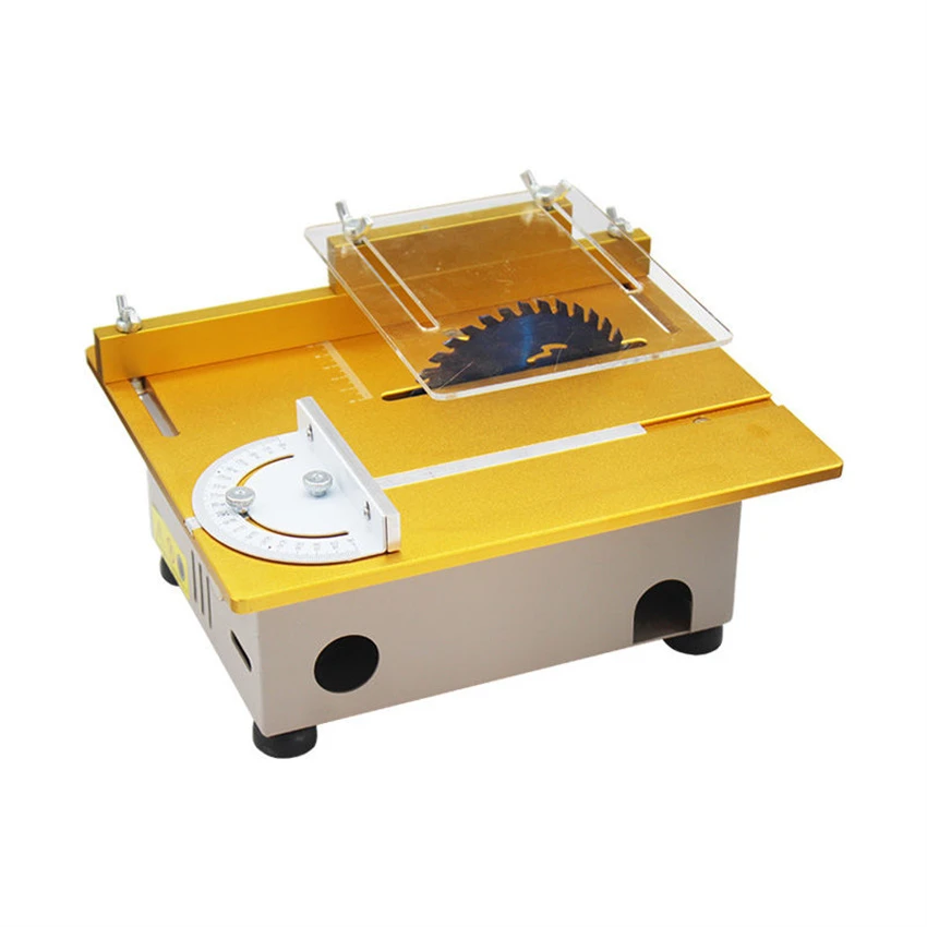 96W Desktop Mini Table Saw Professional Mini Cutting Machine DIY Electric Woodworking Household Cutting Machine 795 Motor 12-24V