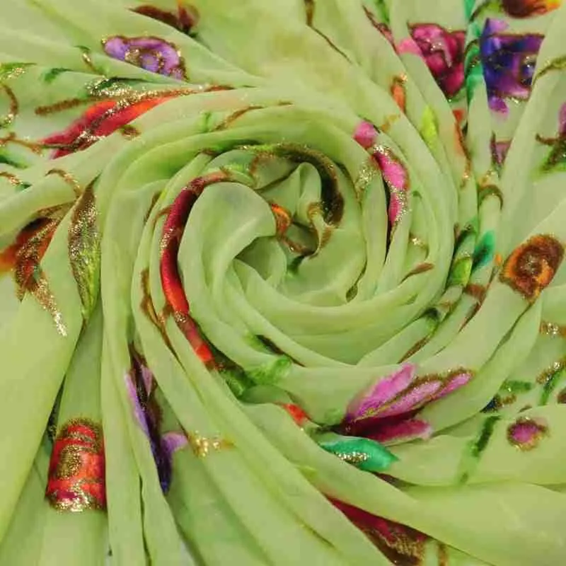 Silk jacquard velvet bright woven and fabric for evening gowns cheongsams