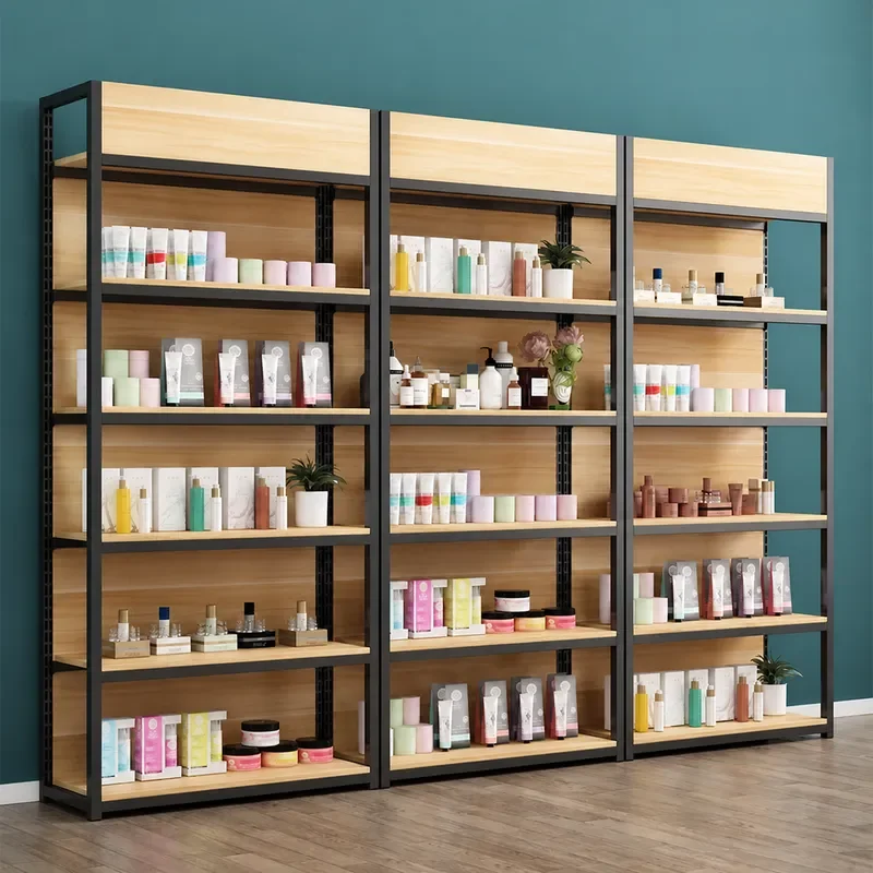 Adjustable Multi Layer Display Shelf for Supermarket Convenience Store Snack Beverage Rack Commercial Product Sample Cabinet