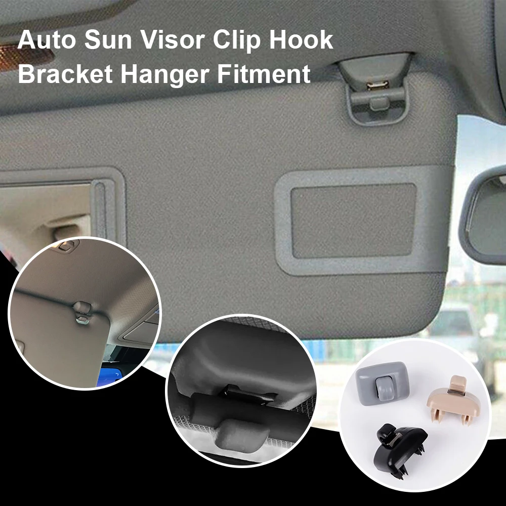 

1pc Car Visor Clip Hook For Audi A4B6 B7 A4L Q5 A7 Q7 Q3 A5 A6L Multi-Functional Hanging Sun Visor Hook Bracket Card Accessories