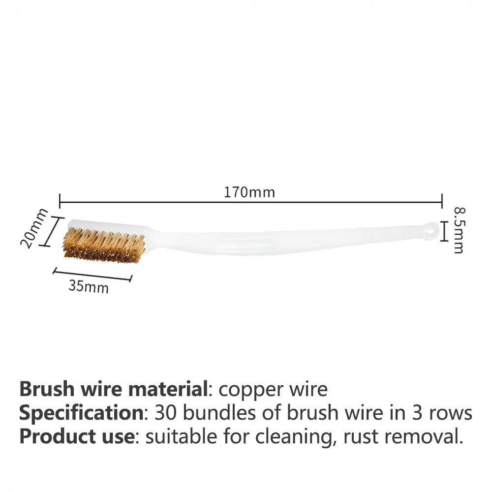 طابعة ثلاثية الأبعاد فرشاة أسنان من الأسلاك النحاسية ، مقبض فرشاة نحاسية ، كتلة فوهة ، تنظيف ساخن ، أجزاء السرير الساخنة