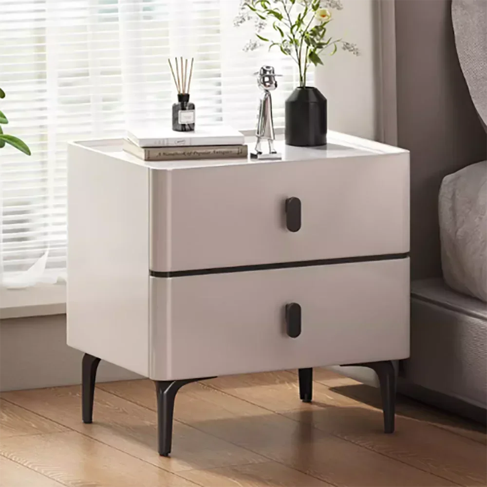 

Beauty Simple Nightstand Bedroom Aesthetic Trendy Drawers Nightstand Storage Minimalist Mesa De Cabeceira Home Furniture