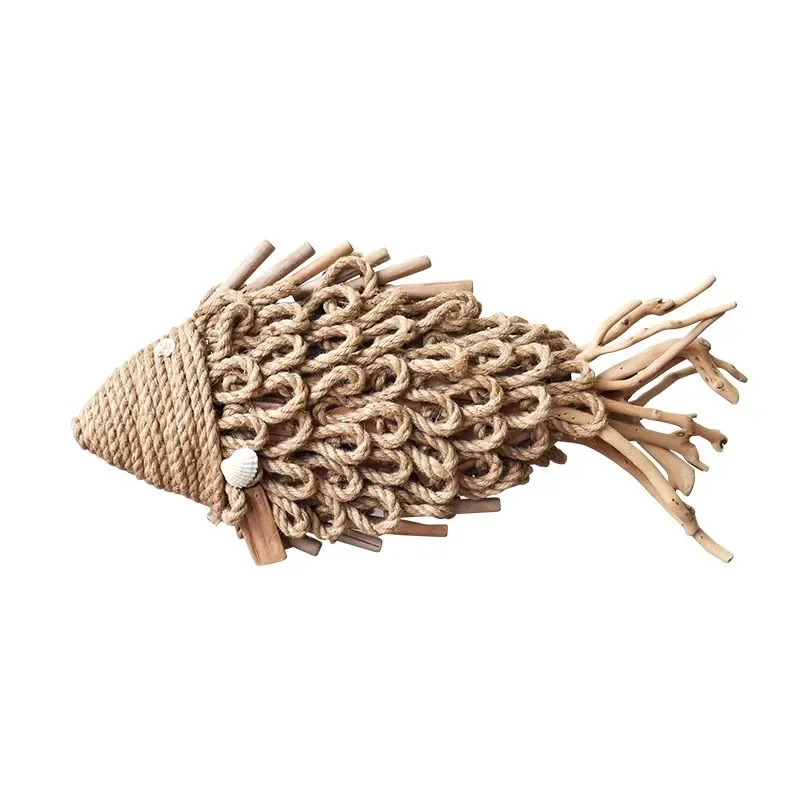 

Handwoven fish ornaments dining room ornaments living room home simple modern decoration natural handicrafts creative gifts