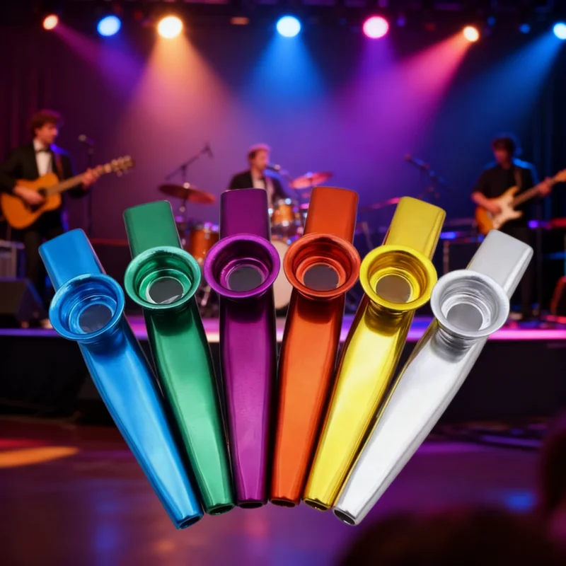 Colourful Kazoo Golden Metal K - Musical Instrument Kazoo 评论和价格