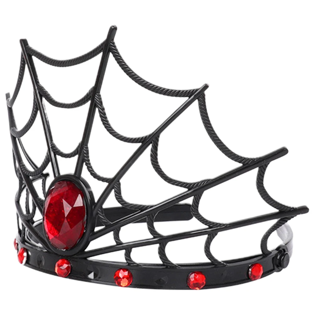 

Halloween Spider Web Crown Headband Lightweight Comfortable Halloween Hair Accessory Cosplay Hair Hoop Party Headbands