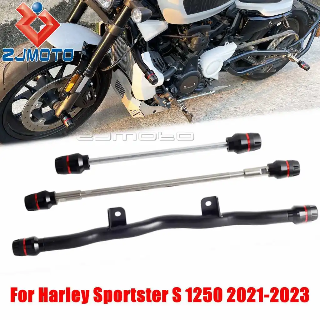 

Front Rear Wheel Axle Crash Slider For Harley Sportster S 1250 RH1250S Motorcycle Falling Protector Engine Guard Bar Bumper Caps