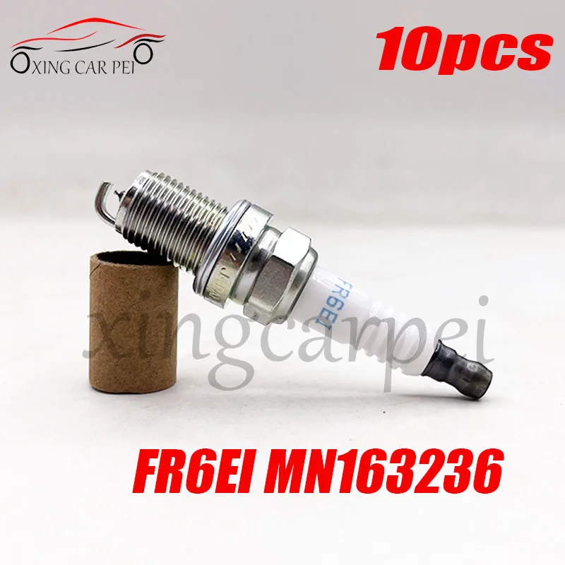 Новые 10 шт. MN 163236   FR6EI Иридиевая свеча зажигания для Mitsubishi Lancer VIII 1,8 л Outlander II 2,4 Outlander III 2,0 ASX 2687