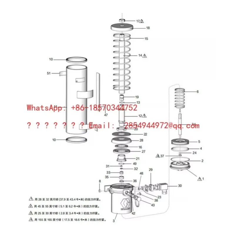 2027   A2900-4LB Pneumatic Pump, 2LB Specification Pneumatic Plunger Grease Pump, Oil Supply Component for Grease Filling