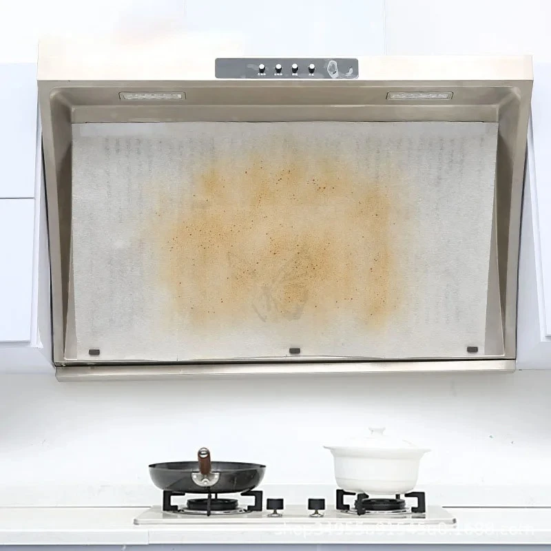 5/10M Einweg-Dunstabzugshauben-Ölfilterpapier aus Vliesstoff, Filter für Dunstabzugshauben, Küchenabzugshauben-Fettfilter, Anti-Öl-Baumwolle – Detail 8