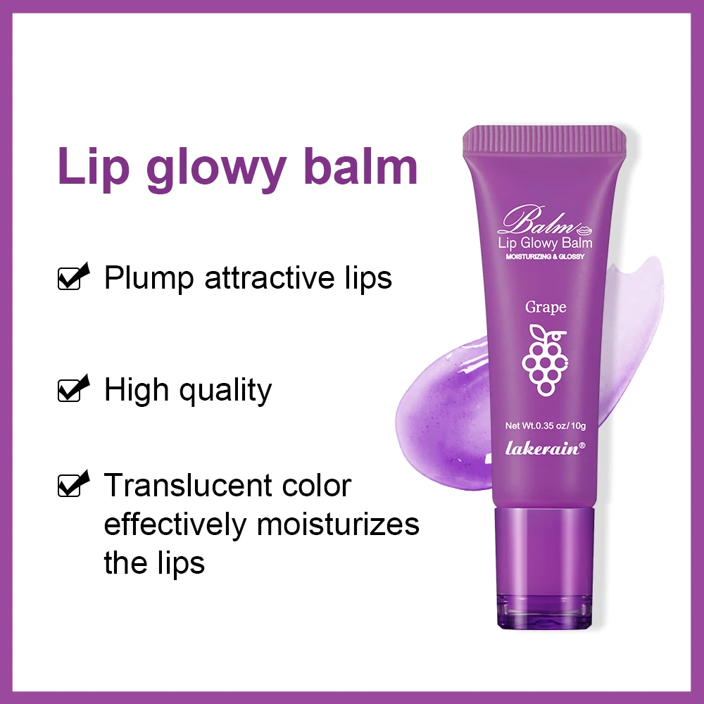 Lakerain Brightening Lip Balm Reduces Lip Lines Lips Moisturizing Hydrating Removing Dead Skin Fruity Moisturizing Lip Balm