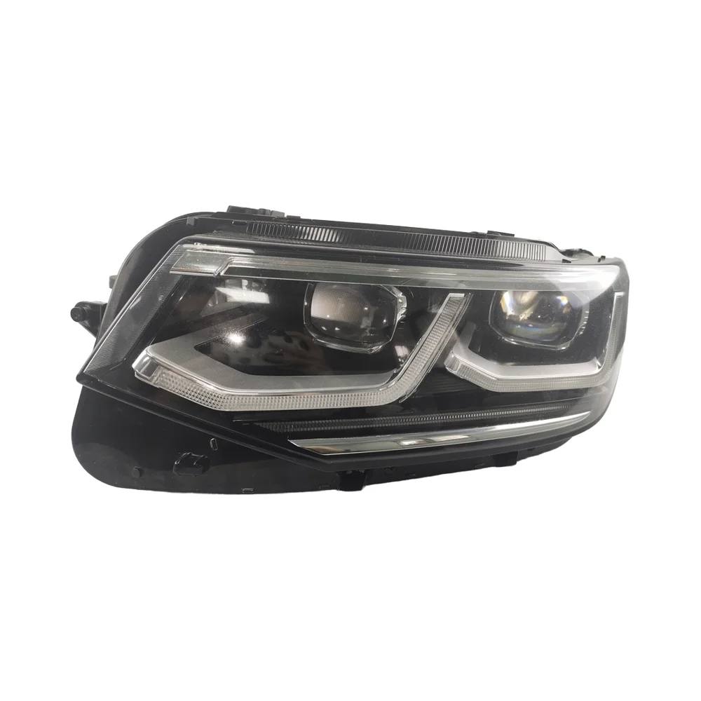 White LED Front Headlight for VW Tiguan 21-23, Complete Headlamp Assembly, Car Accessories