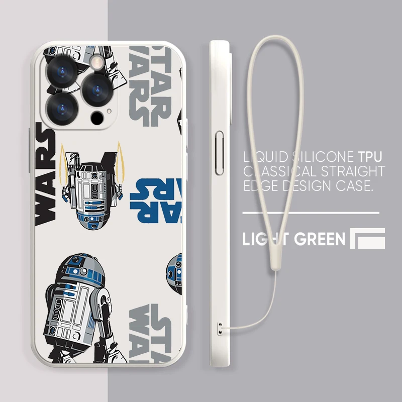 Dark Star Wars Superhero Case For Apple iPhone 14 13 12 Mini 11 Pro XS MAX XR X 8 7 6S SE Plus Liquid Rope Phone Cover