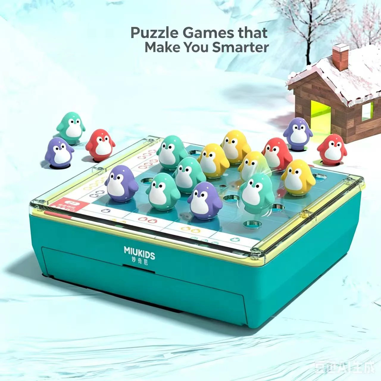 ペンギンファランクスパズル-早期教育玩具-数独-論理的思考トレーニングパズル-ボードゲーム-親子インタラクション