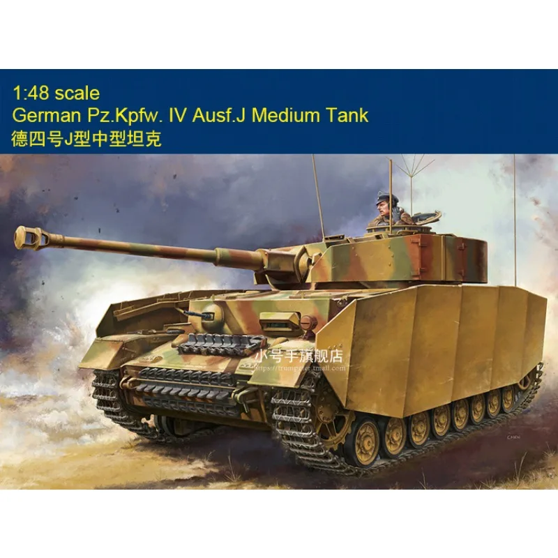 Trumpeter Tank Scale Model Kit 84842 1/48 Tedesco Pzkpfw IV Ausf. J Carro armato medio
