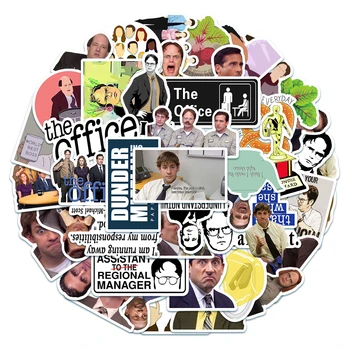 10/30/50PCS Lustige Die Büro Cartoon Aufkleber TV Show DIY Motorrad Reise Gepäck Gitarre Skateboard Klassische spielzeug Aufkleber Geschenk