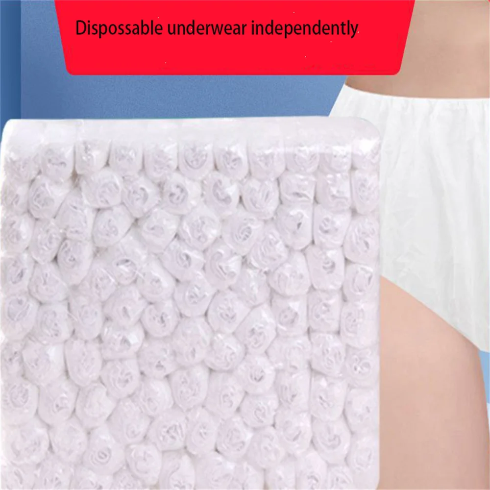 10pcs Non-woven Women's Underwear Disposable Individual Packaging Disposable Travel Diapers Sauna Club  Spa Underwear Wholesale