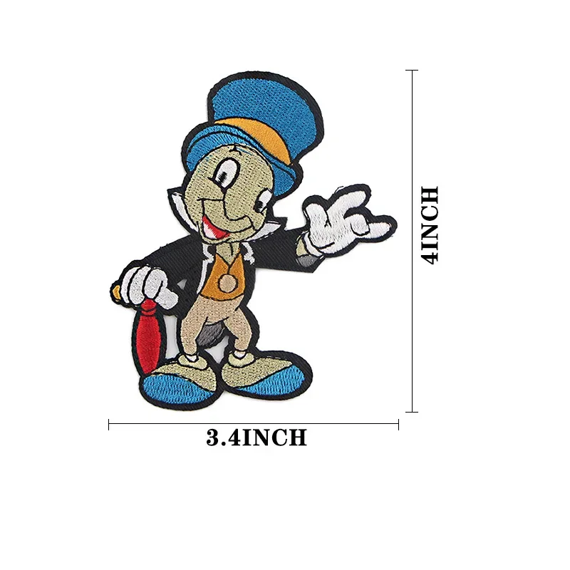 iron on patches,High-quality Anime Embroidery Patch,Diy Disney Cartoon Children\'s Clothing Backpack,T-shirt Jacket Sew accessory