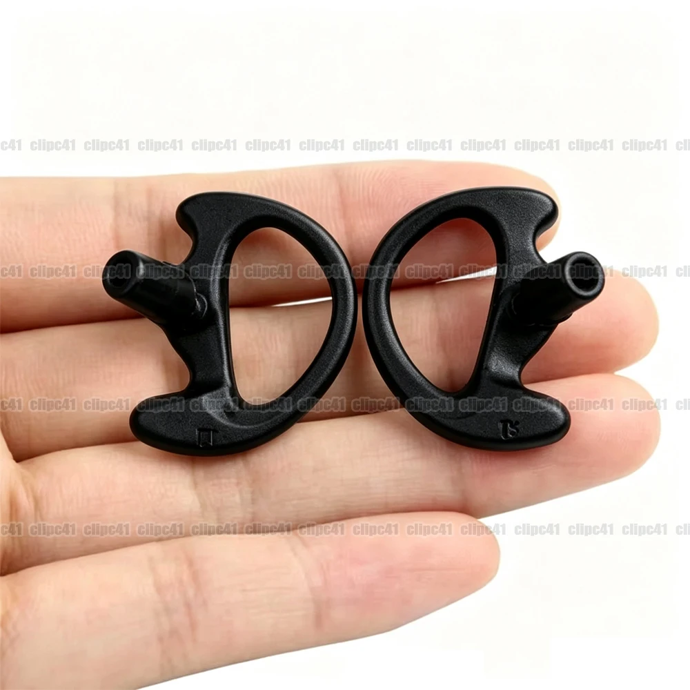2Pcs Ear Molds Soft 2-Way Radio Earmold Replacing Earpiece Insert for Acoustic Coil Tube Audio Kits Headphone Accessories