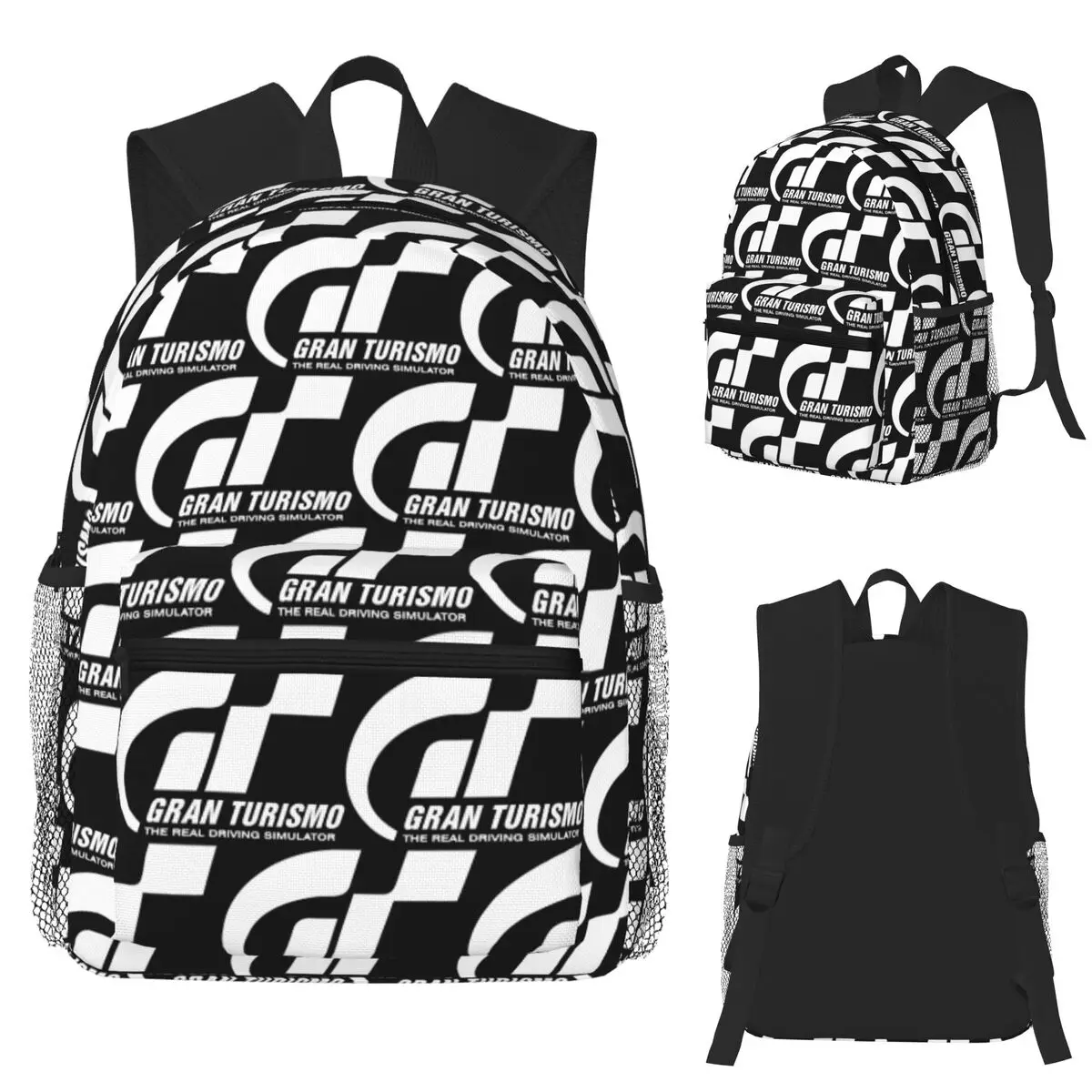 

Gran Turismo Student Backpack School Bag Hiking Travel Daypack for Boys Girls Fashion Bookbag Shoulder Bags