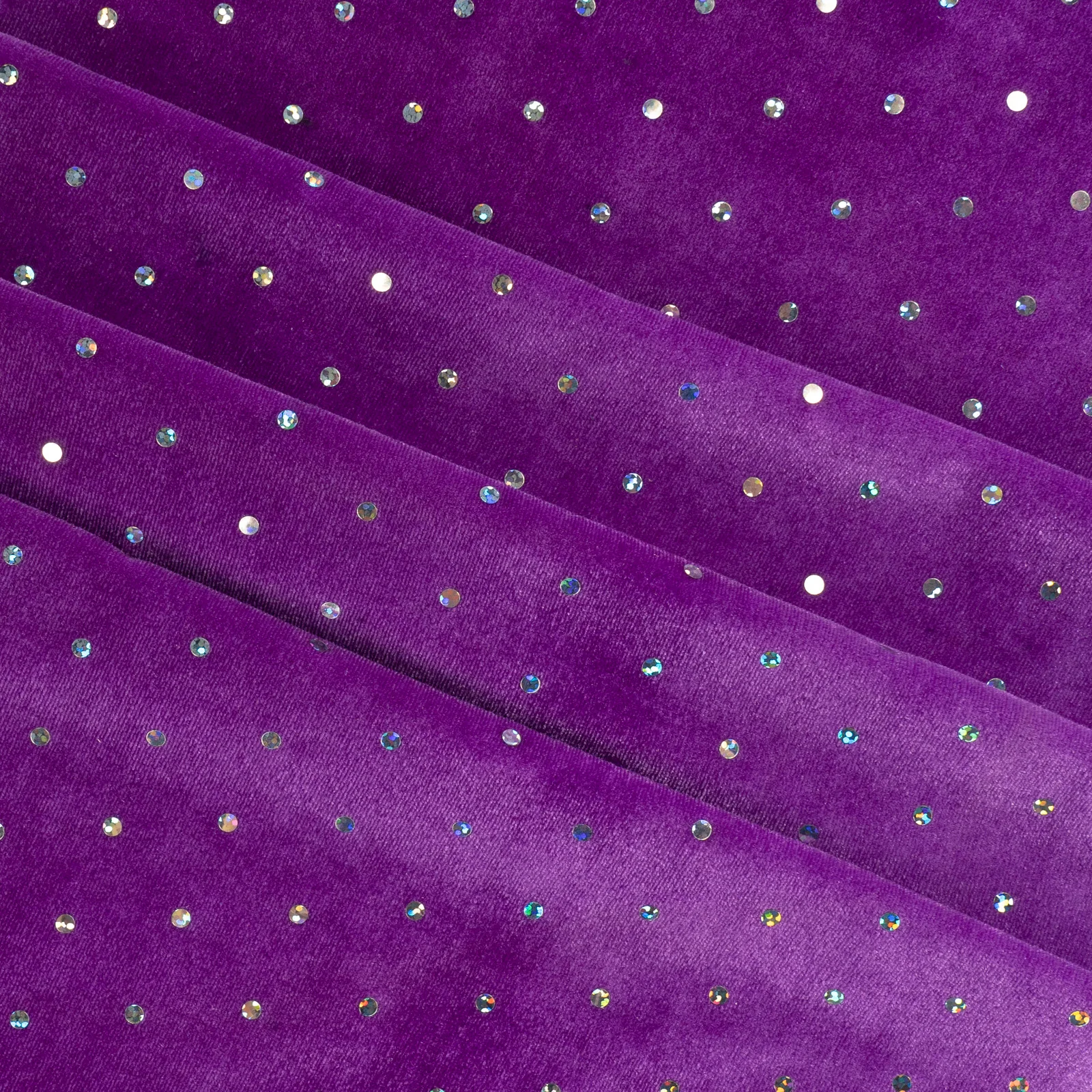 china hot sale 95%polyester 5%spandex 4 way stretch dot sequin velvet garment fabric for  dresses