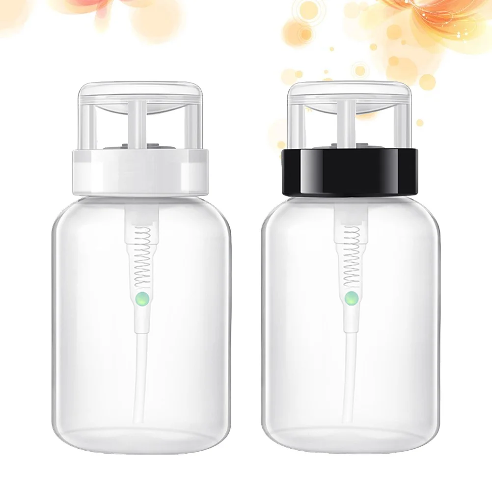 6 szt. Butelki do wielokrotnego napełniania, przenośne, szczelne, podróżne, puste butelki na kosmetyki, pojemniki na płyn do zmywania lakieru do paznokci z pompką.
