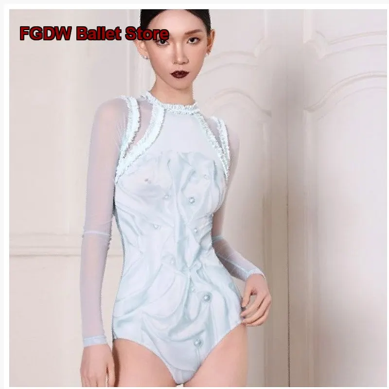Children's Girls High Imitation Practice Leotard Dance Body Suit Yoga Unitard