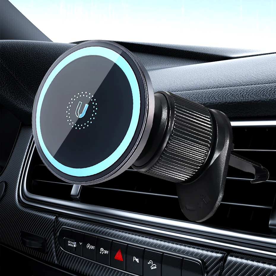 Автомобильный держатель для телефона с крючком на вентиляционное отверстие крепление для телефона вращение на 360 градусов держатель для смартфона для Magsafe iPhone 15 14 13 12 11 Max Plus