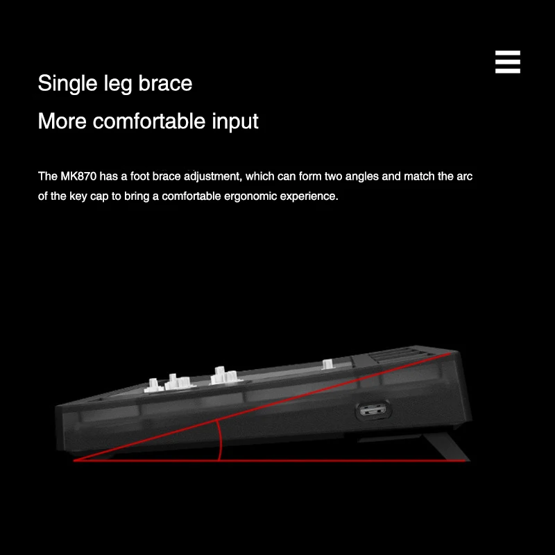 Sem fio programável Gaming Keyboard Kit, Bluetooth, três modos, acessórios teclado mecânico, Full Key, K87