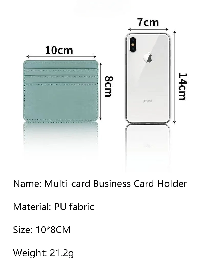 High-Quality Custom Bank CardHolder PU Leather Card Holder for Man and Women