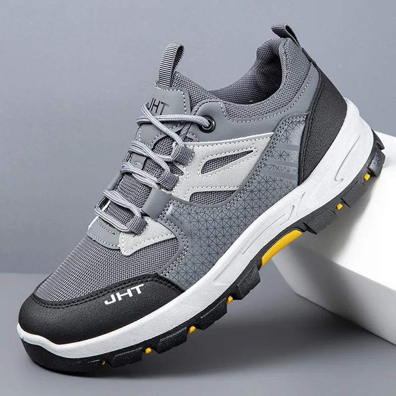 Men's outdoor hiking and mountaineering shoes, low-top trendy sports casual shoes, comfortable and breathable