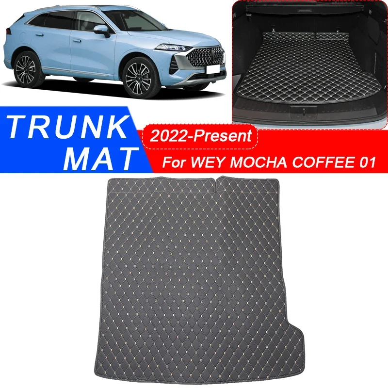 Custom Car Styling Trunk Main Mat For GMW WEY MOCHA COFFEE 01 2022-2025 Waterproof Anti Scratch Non-slip Protect Cover Accessory