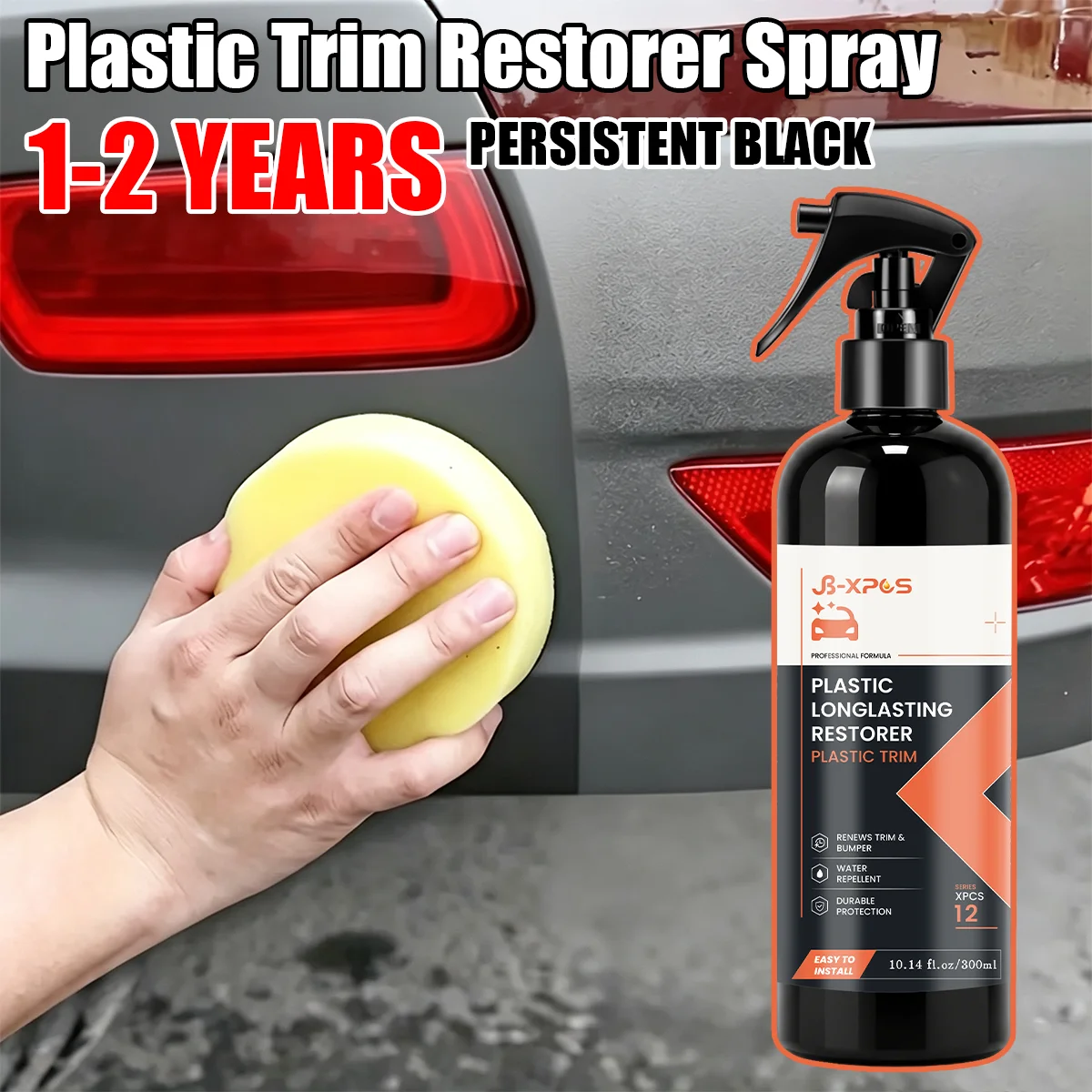Auto Plastic Restorer, Revive Dull Faded Plastic Surfaces, Dust‑Resistant Shine Treatment For Auto Plastic Trim YT0112