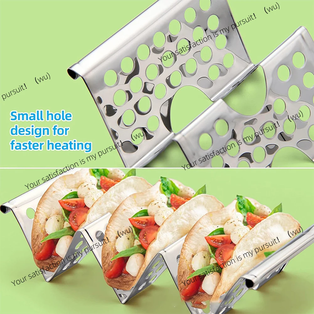 W-shaped hollow stainless steel pancake tower rack, plate display rack, for party food rack, kitchen tools