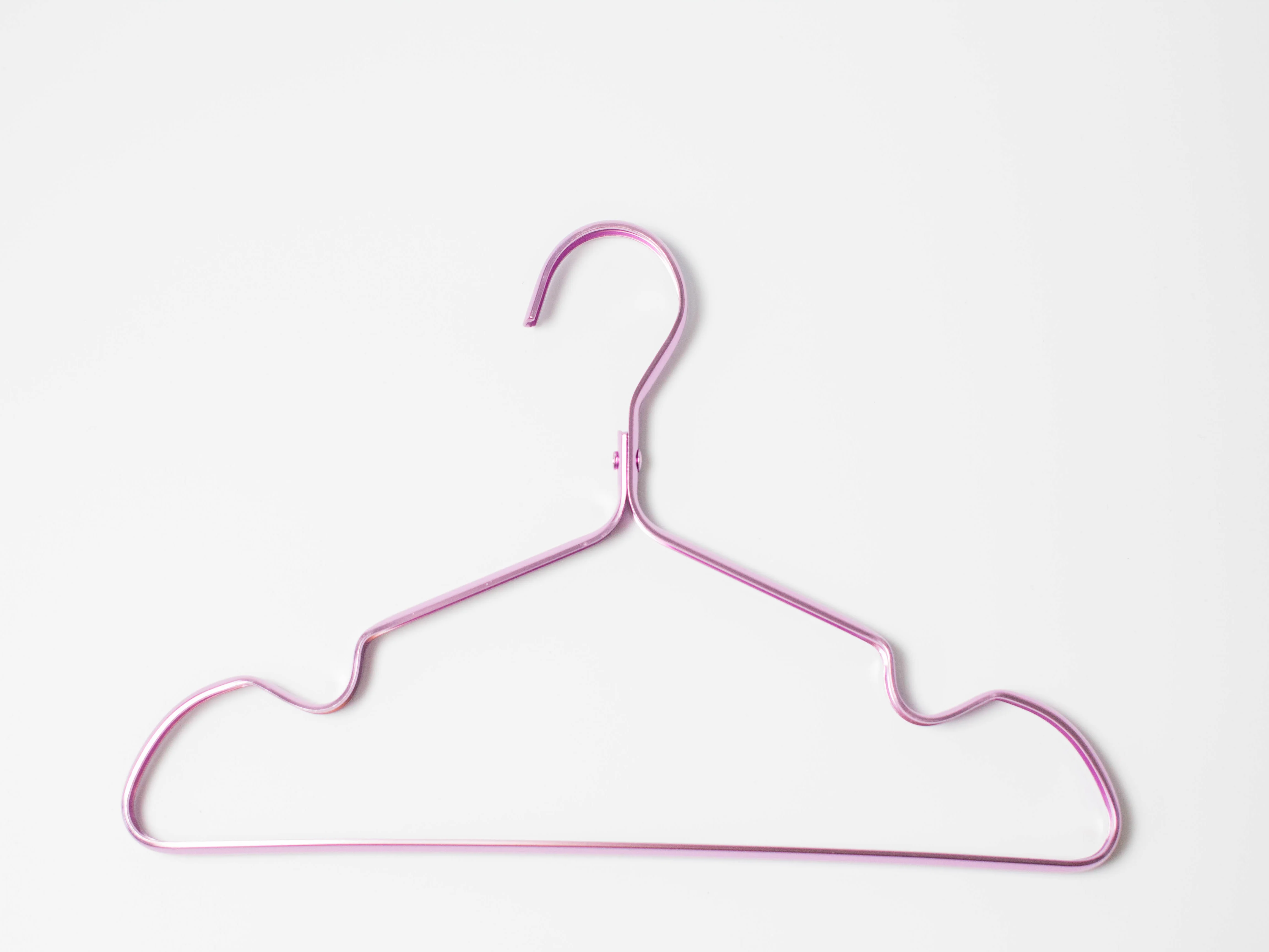 

10 PCS Metal Clothes Hanger For Kids Purple Anti Slip (DN-610K-PUR)