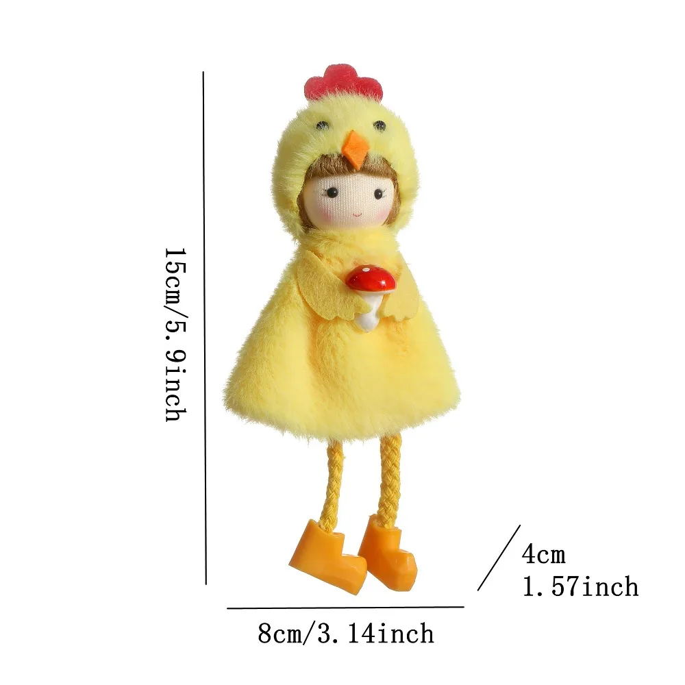 

Gifts Chicken Angel Hanging Easter Chicken Hanging Girl DIY Home Decoration Chick Easter Party Props Egg
