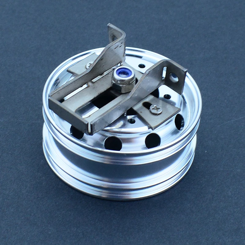 Metal Spare Wheel Bracket Holder with Wheel Hub for 1/14 Tamiya RC Dump Truck SCANIA 770S R620 VOLVO BENZ Arocs MAN TGX LESU Car