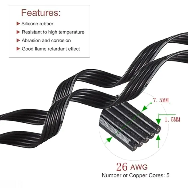 

D08B 10/20/30/50/100cm USB C Male to Female Cable Flexible Power Cord Data Wire